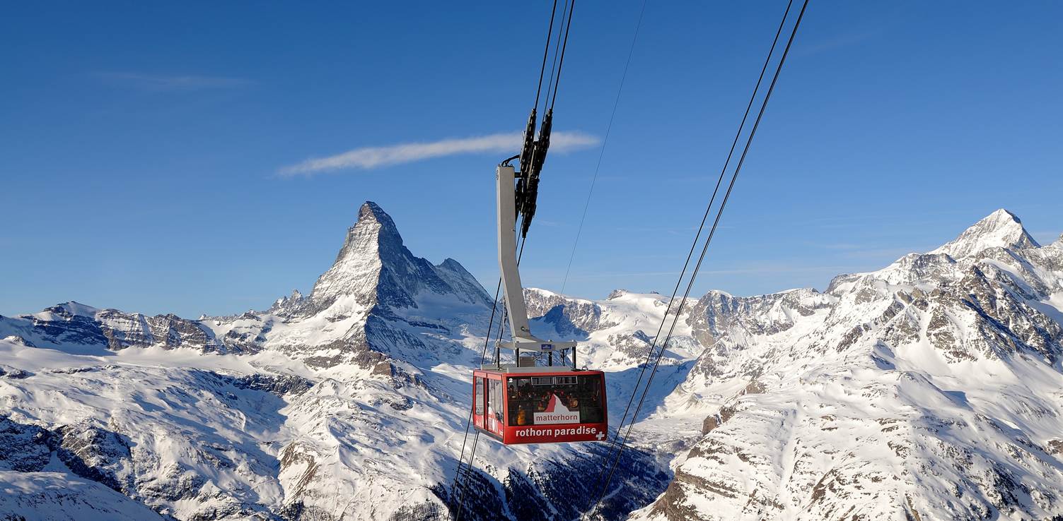 The Glacier Paradise high above Zermatt offer summer and winter skiing