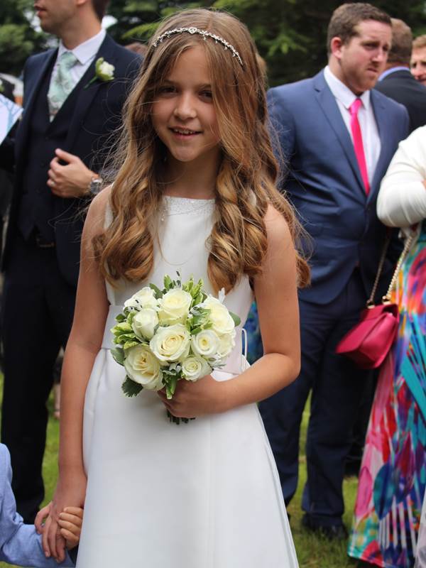 The beautiful flower girl Annie