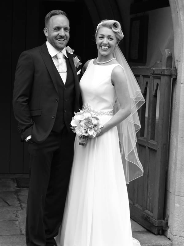 Your my one and only - outside Llanfrynach Church in the Brecon