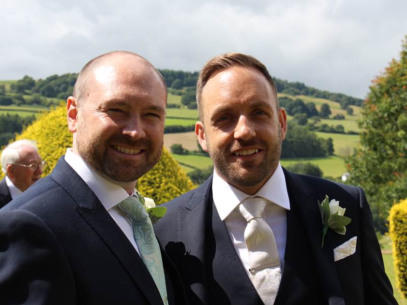 The groom and Bestman