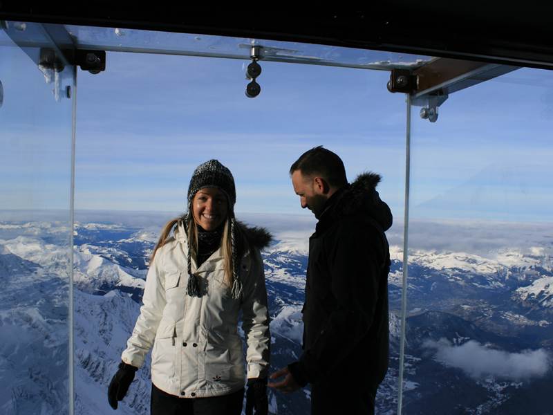 James plucking up the courage to take the plunge