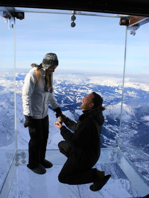 First Marriage Proposal On Chamonix Void Skywalk