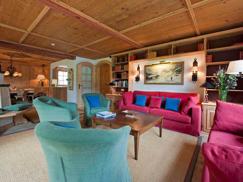 Ski chalet living room